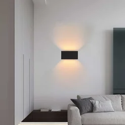 ZMH Applique Murale Intérieure LED Applique Murale Up Et Down Lampe Extérieure Mur Ip65