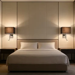 ZMH Applique Murale Intérieur Applique Murale LED Pivotante à 360 Avec Interrupteur E27 Pour Couloir