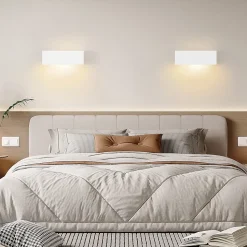 ZMH Applique Murale Intérieure Moderne G9 en Plâtre - Éclairage Élégant pour Chambre, Couloir et Escalier