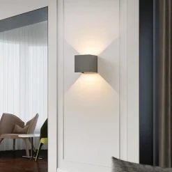 ZMH Applique Murale LED Intérieure Lampe De Couloir Intérieure Applique Extérieure Étanche