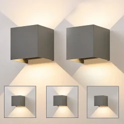 ZMH Applique Murale LED Intérieure Lampe De Couloir Intérieure Applique Extérieure Étanche