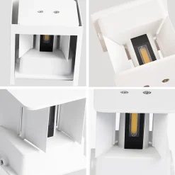 ZMH Applique Murale LED Intérieure Lampe De Couloir Intérieure Applique Extérieure Étanche