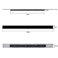 ZMH Applique Murale LED Ip54 Villa Applique Extérieure En Acrylique