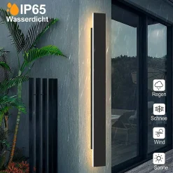 ZMH Applique Murale LED Ip54 Villa Applique Extérieure En Acrylique