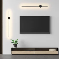 ZMH Applique Murale LED Moderne 60CM Noir avec Fonction Pivotante pour Éclairage Intérieur