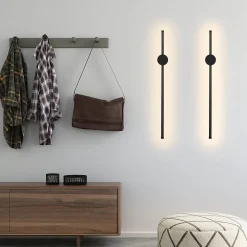 ZMH Applique Murale LED Moderne 60CM Noir avec Fonction Pivotante pour Éclairage Intérieur