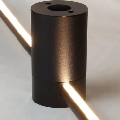 ZMH Applique Murale LED Moderne 60CM Noir avec Fonction Pivotante pour Éclairage Intérieur