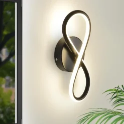 ZMH Applique Murale LED Moderne 7W en Métal et Silicone pour Escalier et Chambre à Coucher