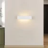 ZMH Applique Murale Moderne G9 en Plâtre Blanc pour Chambre et Couloir