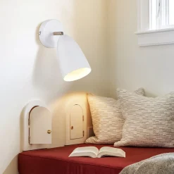 ZMH Applique Murale Réglable Vintage Blanche pour Intérieur