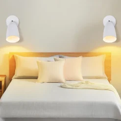 ZMH Applique Murale Réglable Vintage Blanche pour Intérieur