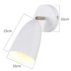 ZMH Applique Murale Réglable Vintage Blanche pour Intérieur