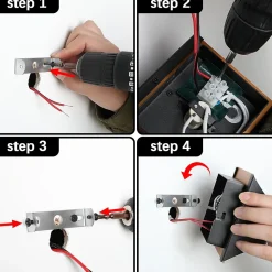 ZMH Applique Murale Vintage Noir Doré ZMH G9 - Éclairage Décoratif pour Salon et Chambre