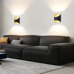 ZMH Applique Murale Vintage Noir Doré ZMH G9 - Éclairage Décoratif pour Salon et Chambre