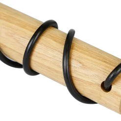 ZMH Applique Retr Industrielle Bois Noir Métal E27 Bureau