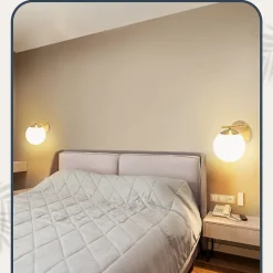 ZMH Appliques E27 IP20 Moderne Métal Verre Blanc