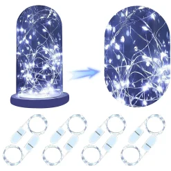 ZMH Guirlande lumineuse à LED 8er "20 LED" 200CM Blanc Froid