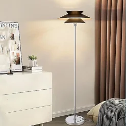 ZMH Lampadaire Blanc Moderne E27 1 Flamme Vintage Métal Design Hauteur 145cm Max 40w