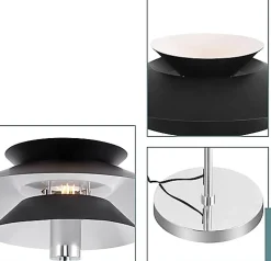 ZMH Lampadaire Blanc Moderne E27 1 Flamme Vintage Métal Design Hauteur 145cm Max 40w