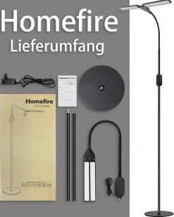 ZMH Lampadaire LED Liseuse Touch à Intensité Variable Avec Minuterie Et Mémoire 9w