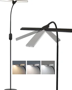 ZMH Lampadaire LED Liseuse Touch à Intensité Variable Avec Minuterie Et Mémoire 9w
