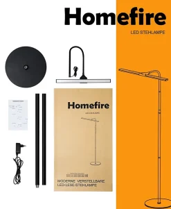 ZMH Lampadaire LED Moderne Avec Fonction Tactile Et Minuterie Pour Bureau Et Lecture