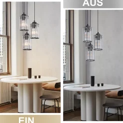ZMH Lampe à Suspendre Moderne Noir Pour Salle à Manger Et Salon - Éclairage Élégant