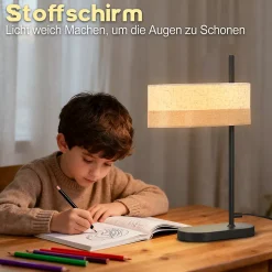 ZMH Lampe De Bureau Avec Câble E14 Vintage 1 Flamme Sans Ampoule