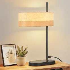 ZMH Lampe De Bureau Avec Câble E14 Vintage 1 Flamme Sans Ampoule