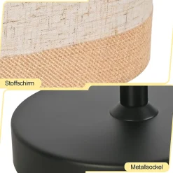 ZMH Lampe De Bureau Avec Câble E14 Vintage 1 Flamme Sans Ampoule