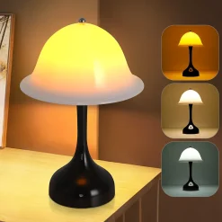 ZMH Lampe De Bureau LED Noir Lampe Moderne Lampes Dimmable LED