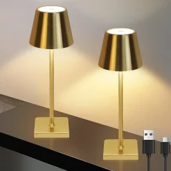 ZMH Lampe de table LED sans fil avec 3 températures de couleur - Style Vintage pour chambre à coucher