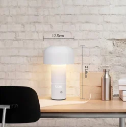 ZMH Lampe de Table LED Sans Fil 2W - Éclairage Moderne à Intensité Variable pour Salon