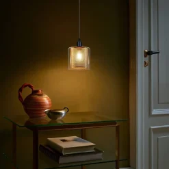 ZMH Lampe Suspendue Vintage En Métal Et Verre Pour Table à Manger E14 - Design Rétro Industriel