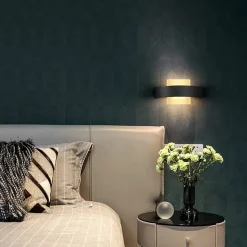 ZMH LED Applique Blanc Chaud Applique 6w Acrylique Moderne Nuit 23.5cm