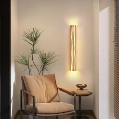 ZMH LED Applique Bois 13w 80 Cm Blanc Chaud Moderne Pour Chambre