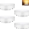 ZMH Lot De 4 LED Ampoules Gx53 ultra Plat 3000k 5 w 230v Non Dimmable Blanc