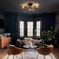 ZMH Plafonnier Globes En Verre Lampes De Salon