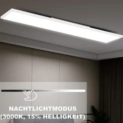 ZMH Plafonnier LED à Intensité Variable Pour Salon Panneau De Plafond Cuisine Fête