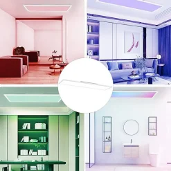 ZMH Plafonnier LED à Intensité Variable Pour Salon Changement De Couleur Rvb Cuisine Fête