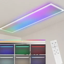 ZMH Plafonnier LED à Intensité Variable Pour Salon Changement De Couleur Rvb Cuisine Fête