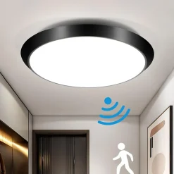 ZMH Plafonnier LED Avec Détecteur De Mouvement Plafonnier D'intérieur I 15w Lumière De Couloir 4000k