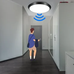 ZMH Plafonnier LED Avec Détecteur De Mouvement Plafonnier D'intérieur I 15w Lumière De Couloir 4000k