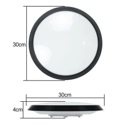 ZMH Plafonnier LED Avec Détecteur De Mouvement Plafonnier D'intérieur I 15w Lumière De Couloir 4000k