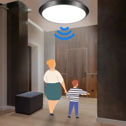 ZMH Plafonnier LED Avec Détecteur De Mouvement Plafonnier D'intérieur I 15w Lumière De Couloir 4000k