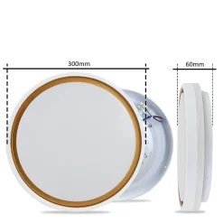 ZMH Plafonnier LED 30cm Dimmable Avec Télécommande 18w Moderne