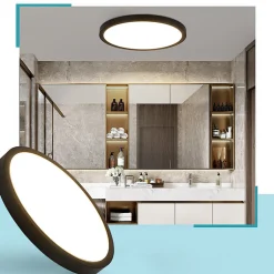 ZMH Plafonnier LED 18cm 15w Blanc 6000k Moderne