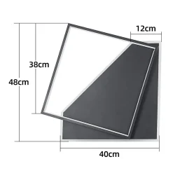 ZMH Plafonnier LED Design Moderne avec Télécommande et Motifs Carrés