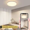 ZMH Plafonnier LED Dimmable RGB Ronde avec Télécommande pour Chambre à Coucher
