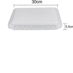 ZMH Plafonnier LED Dimmable Avec Télécommande 30cm 32w Moderne